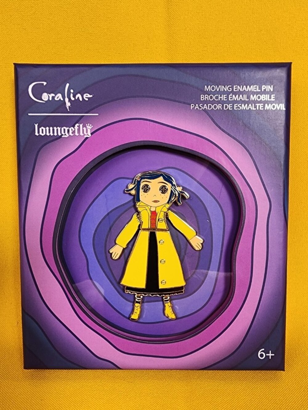 Loungefly Coraline Doll Coraline Moving Limited Edition Enamel Pin 3" NEW